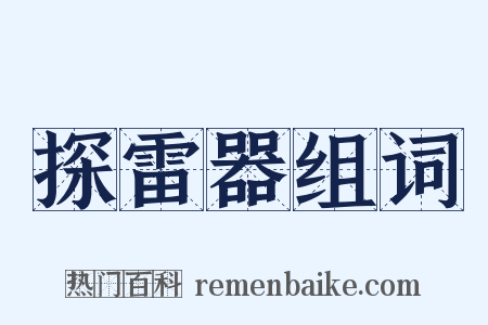 探雷器组词是什么意思的图片